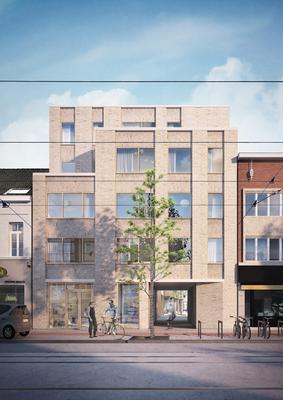 Toekomstbeeld voorgevel appartementen aan de Bredabaan © 360 architecten