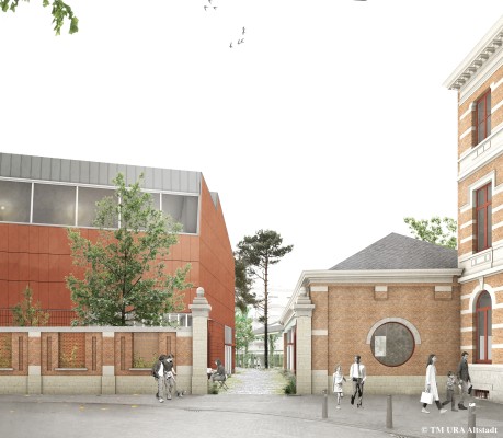 toekomstbeeld ingang aan Sint-Andriesplaats