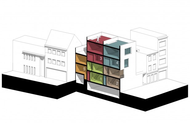 Toekomstbeeld Korte Schipperskapelstraat 5-17 en Vingerlingstraat 22-24 © BULK architecten