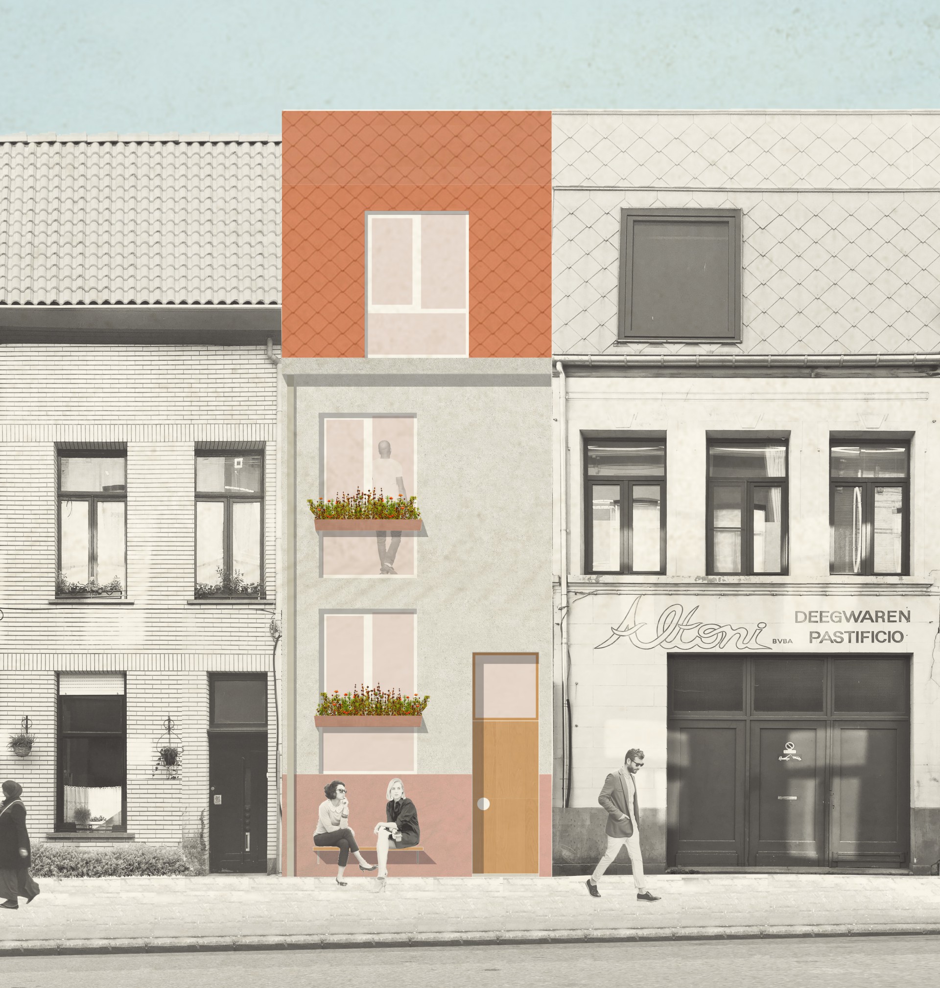 Simulatiebeeld gevel Lavendelstraat 4