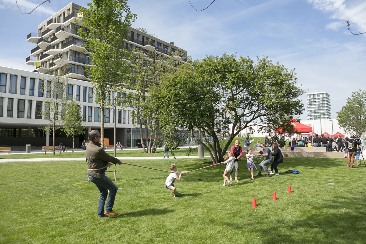 Schengenplein bij de opening in 2017 ©Bart Gosselin