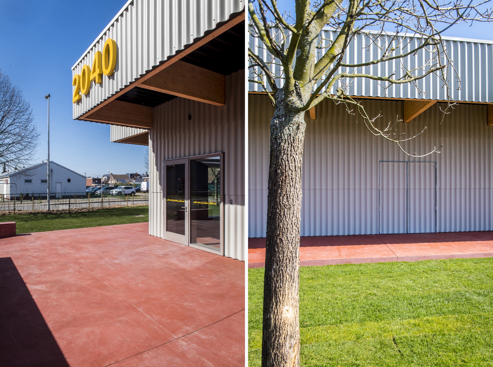Buitengevel van het jeugdhuis 2040