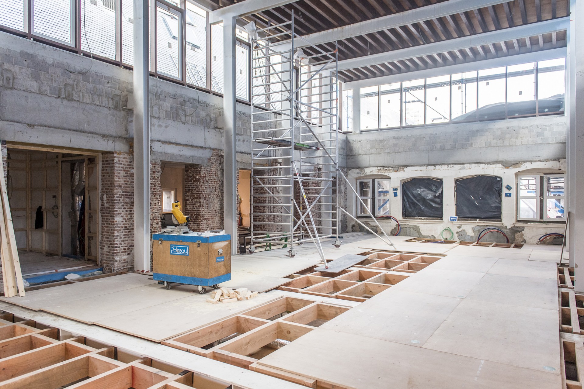 Nieuwe dubbelhoge ruimte op de tweede verdieping van het stadhuis