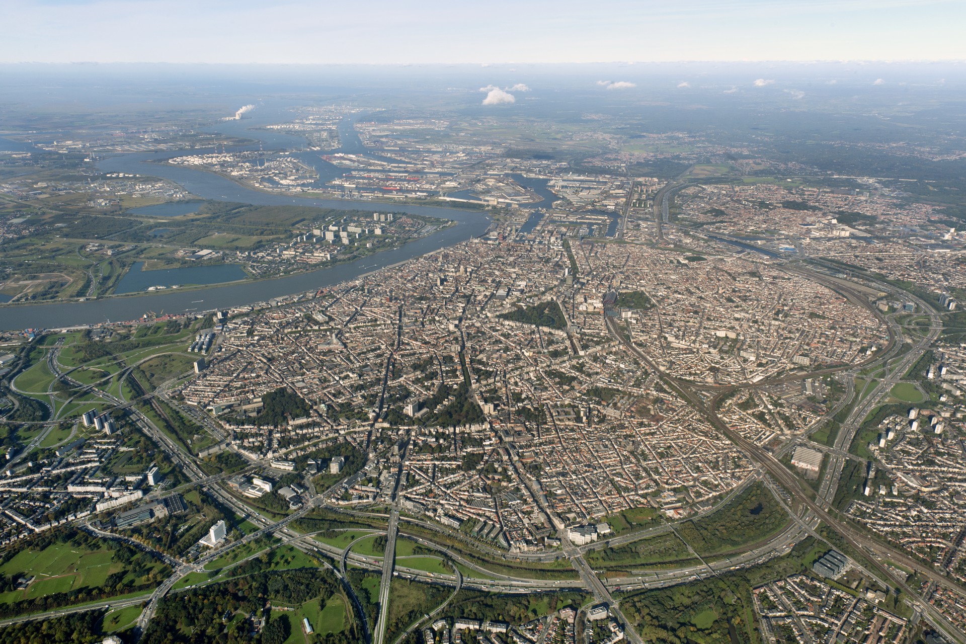 Luchtbeeld Antwerpen 