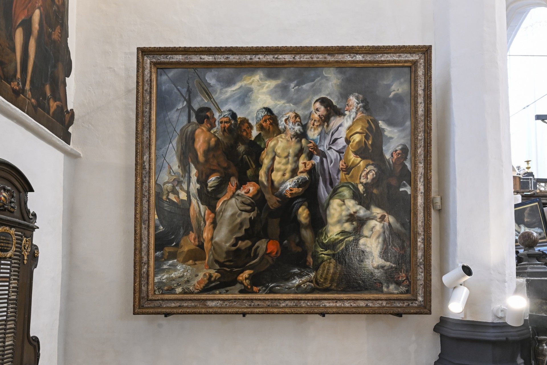 Schilderij De Wonderbare Visvangst van Jacques (Jacob) Jordaens 