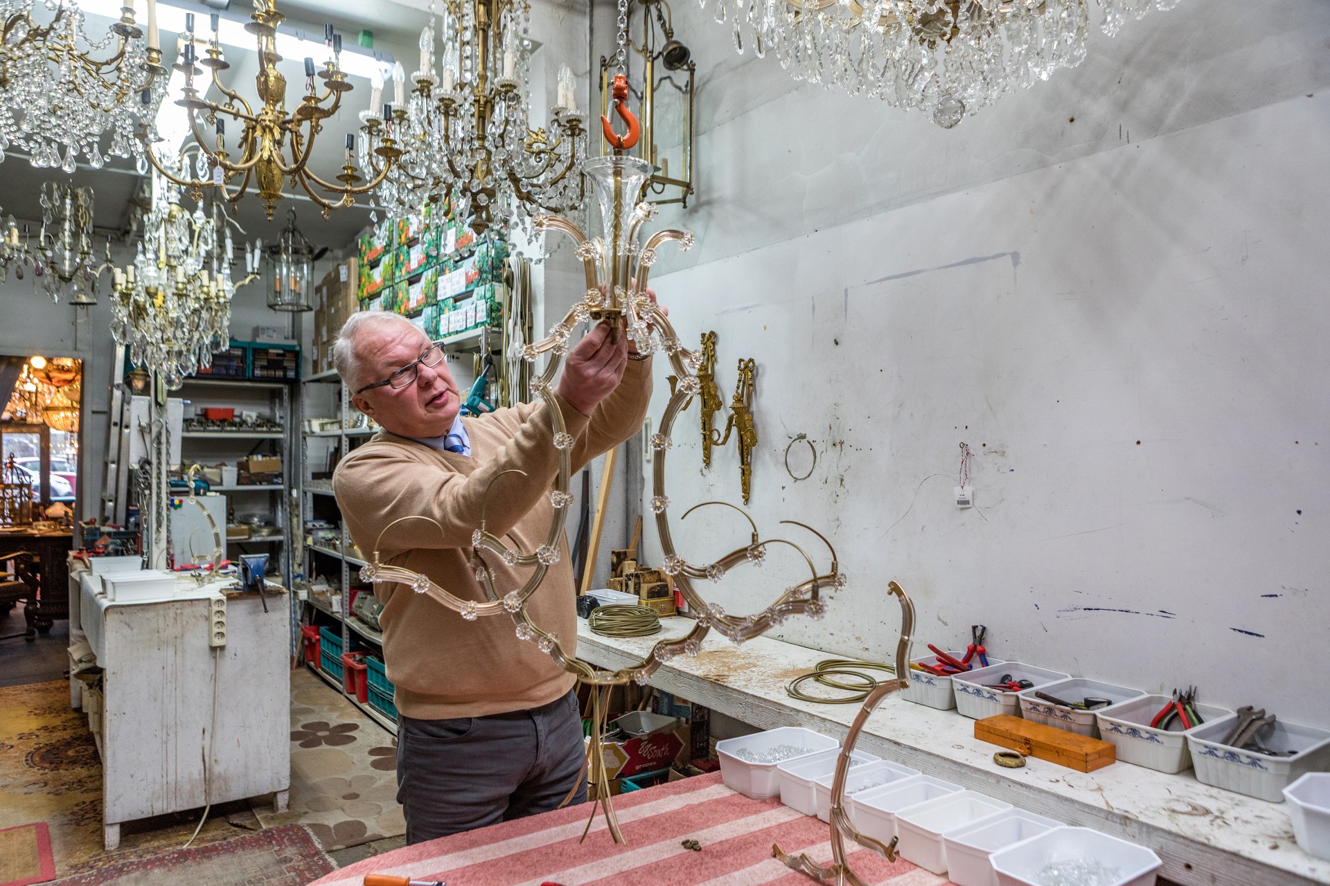 Donald De Witte in zijn atelier