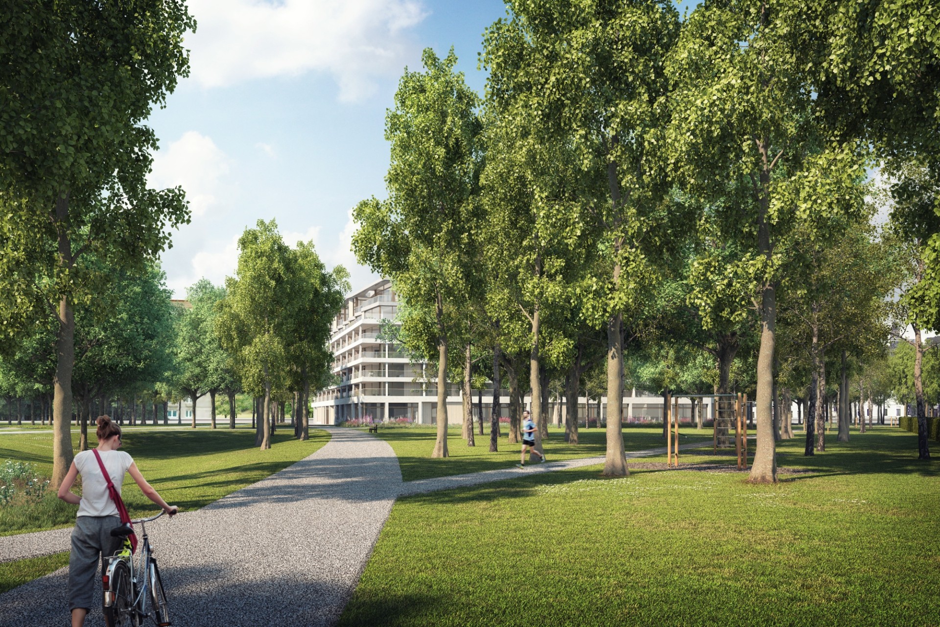 Zicht op bouwblok The Residence © Today for tomorrow