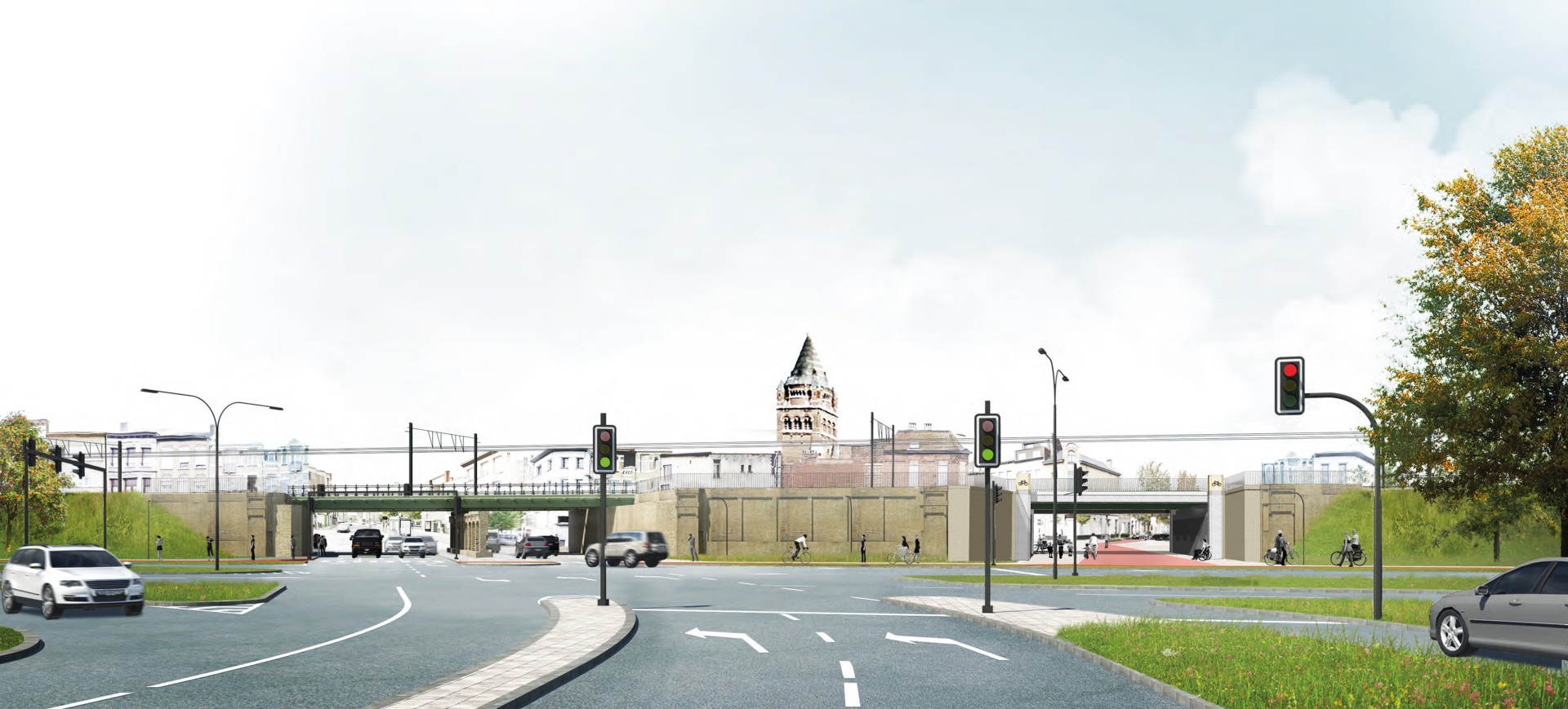 Zo zal de nieuwe poort eruit zien na de werken ©RE-ST