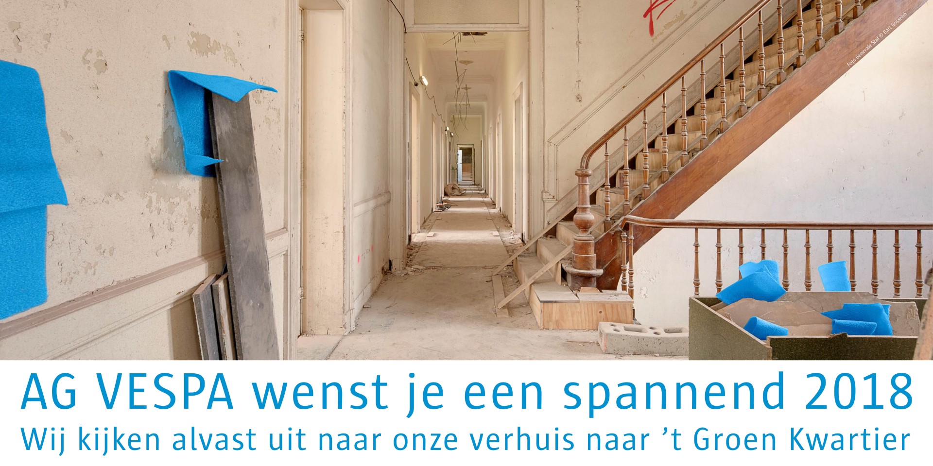 AG VESPA wenst je een spannend 2018, De werf van de Generale Staf in 't Groen Kwartier © Bart Gosselin