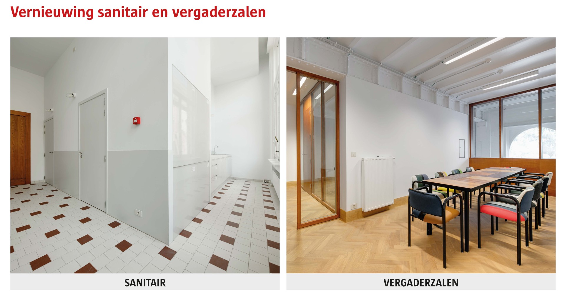 Vernieuwing sanitair en vergaderzalen in de StartupVillage © AG VESPA - Bart Gosselin