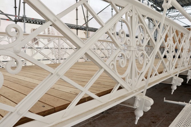 De Keiligbrug tijdens de restauratie.