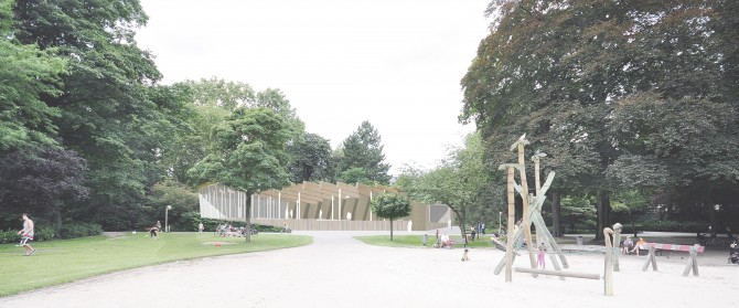 Paviljoen Capital in het Stadspark van Antwerpen