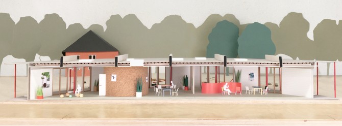 Presentatiebeeld Basisschool Kosmos © Dierendonckblancke Architecten bvba