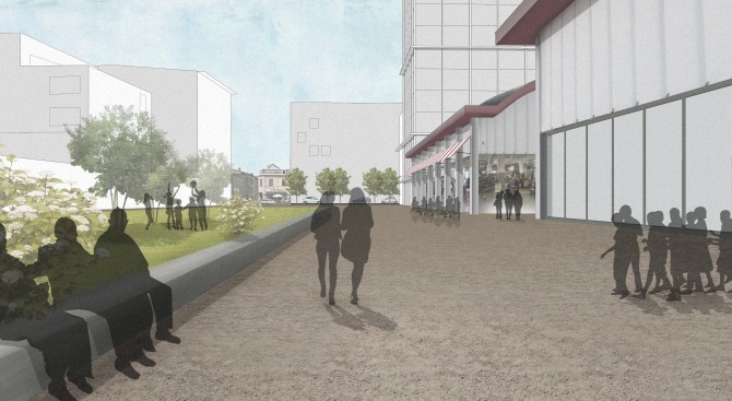 Toekomstbeeld Hallenplein