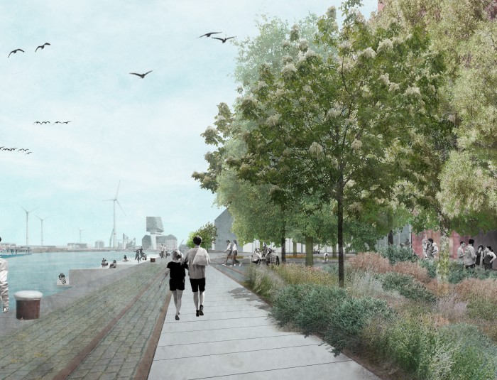 voorontwerp New Yorkkaai © PTArchitecten - Sweco