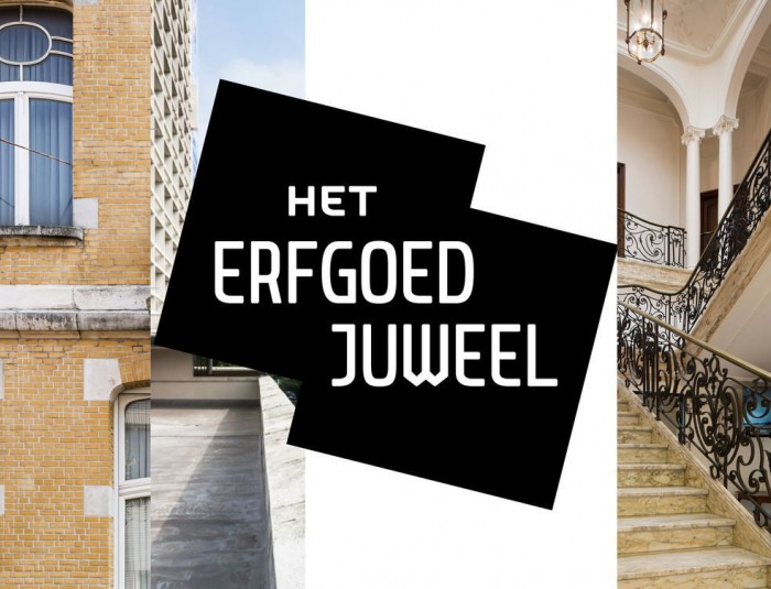 Samengesteld beeld bestaande uit erfgoedpanden voor de aankondiging van Het Erfgoedjuweel.