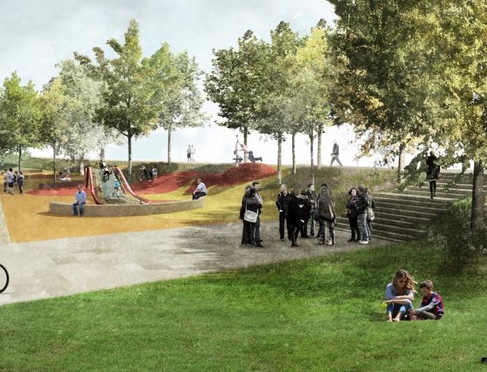 Zitplekken en speeltuin SK SAZ II