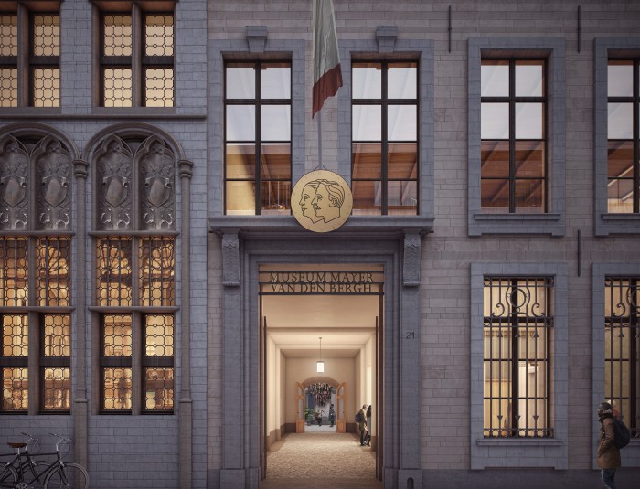 toekomstbeeld van nieuwe ingang van het museum