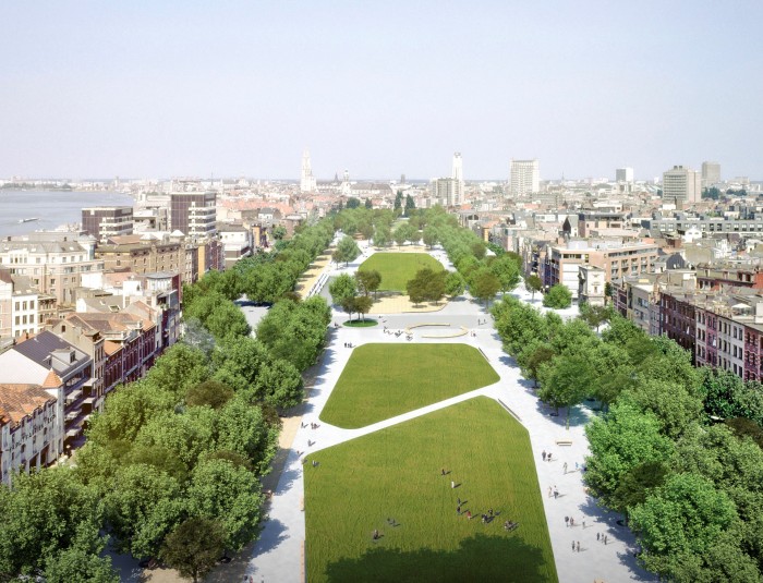 Winnend ontwerp 'Dok Zuid' © ADR Architects, Georges Descombes en Technum