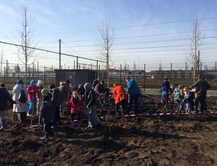 Boomplantactie Spoor Oost op 27 februari 2016
