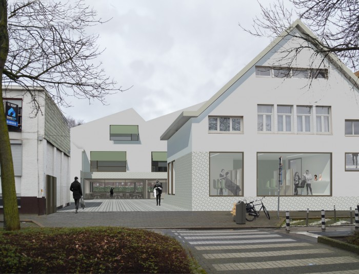 Voorontwerp Stedelijk Lyceum Deurne - Lakbors © Korteknie Stuhlmacher Architecten