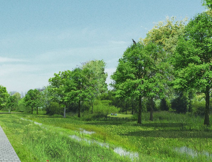 Een toekomstbeeld van het project Wolvenberg Bis.