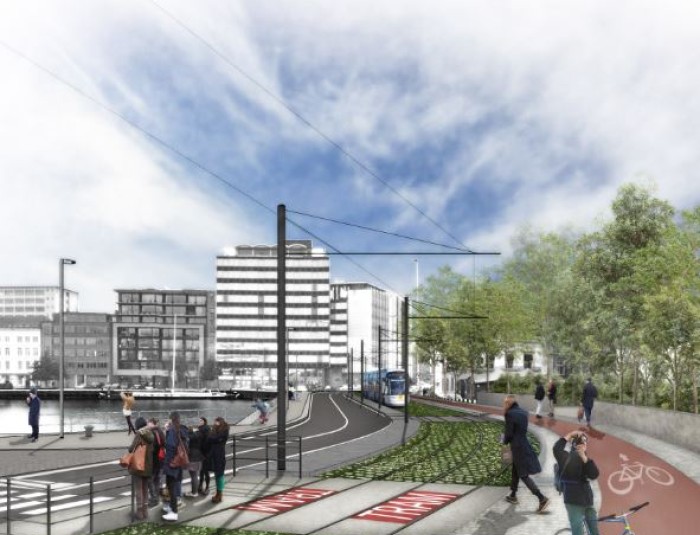 Toekomstbeeld Noorderlijn Rijnkaai