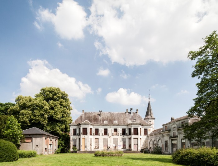 Het Runcvoorthof in Merksem voor de werken © Geert Van Hertum