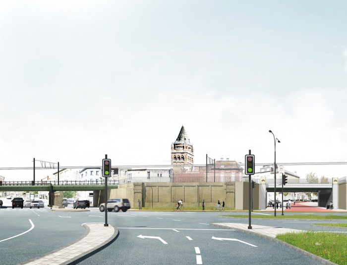 Zo zal de nieuwe poort eruit zien na de werken ©RE-ST